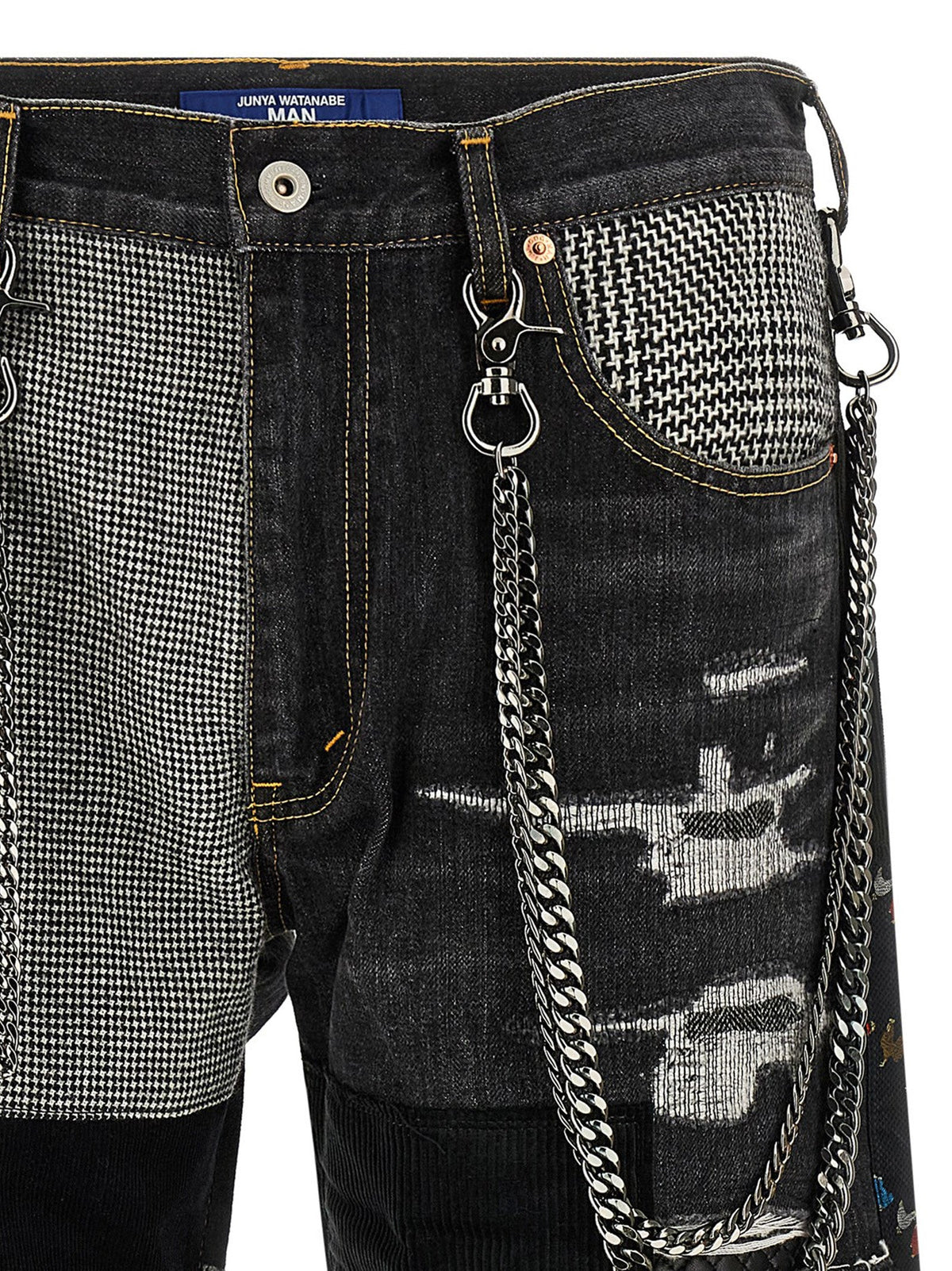 Junya Watanabe Blue Cotton Jeans Denim