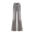 Jacob Cohen Gray Cotton Flared Jeans