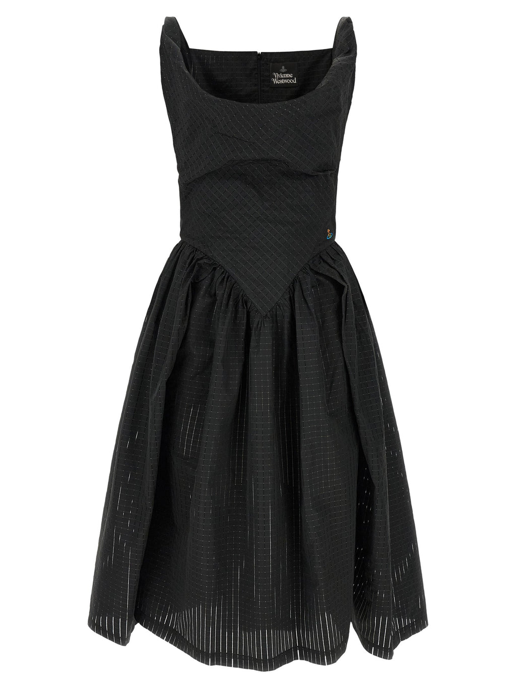 Vivienne Westwood Black Polyester Midi Dress