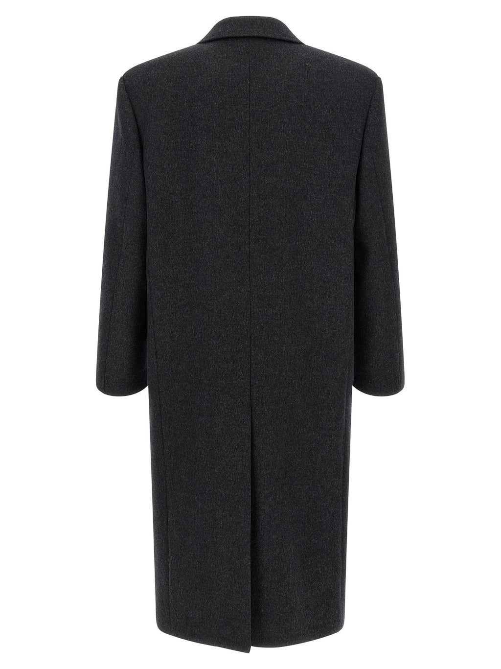 Saint Laurent Gray Wool Coat