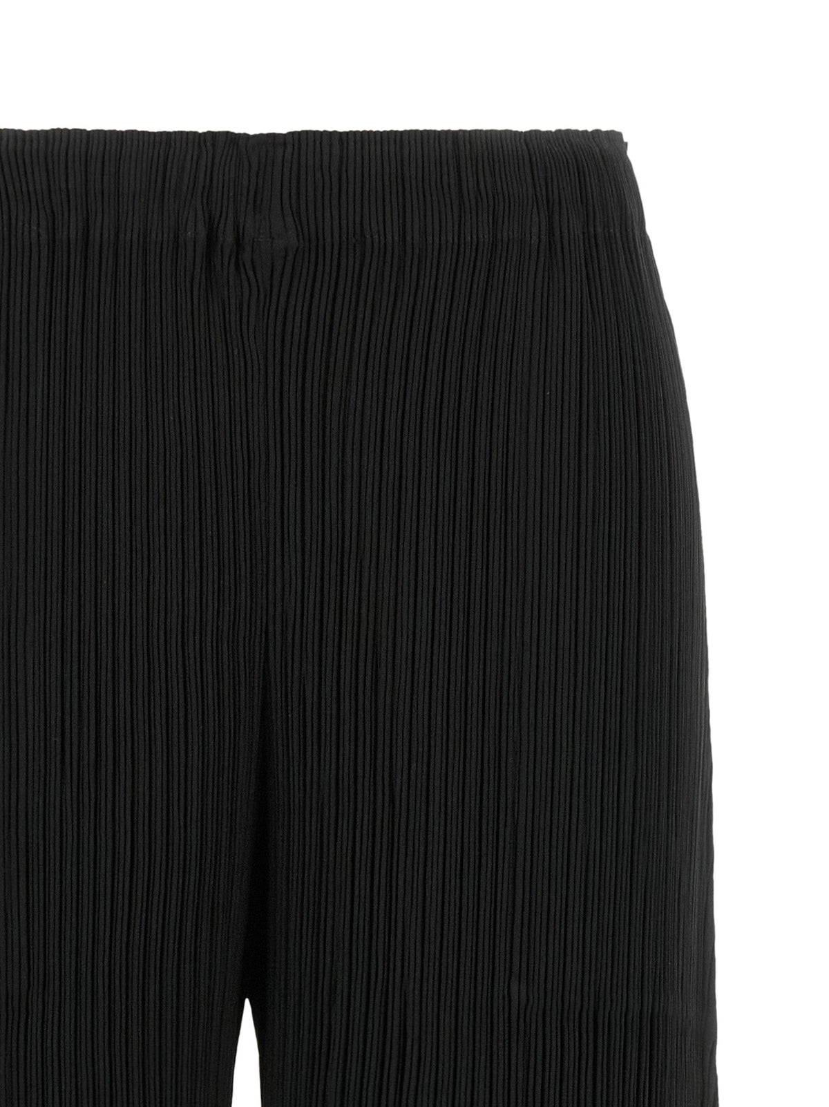 Issey Miyake Black Polyester Casual Pants