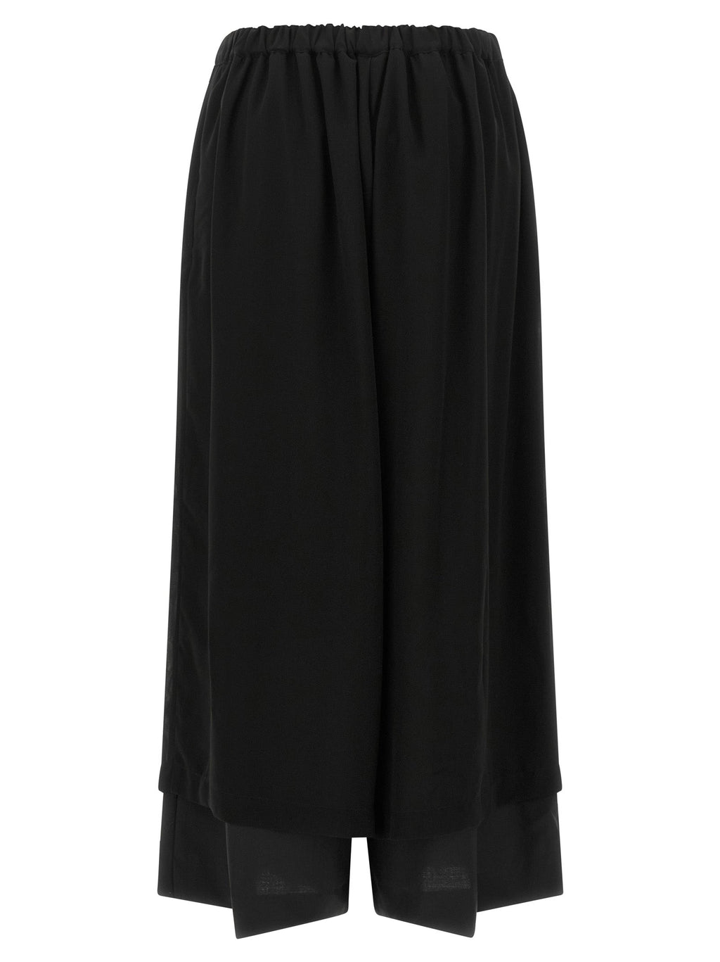Comme Des Garçons Black Wool Casual Pants
