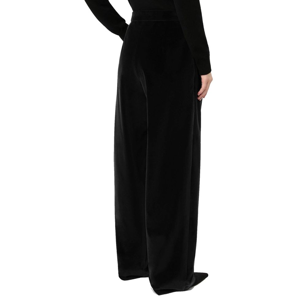Max Mara Black Cotton Pants