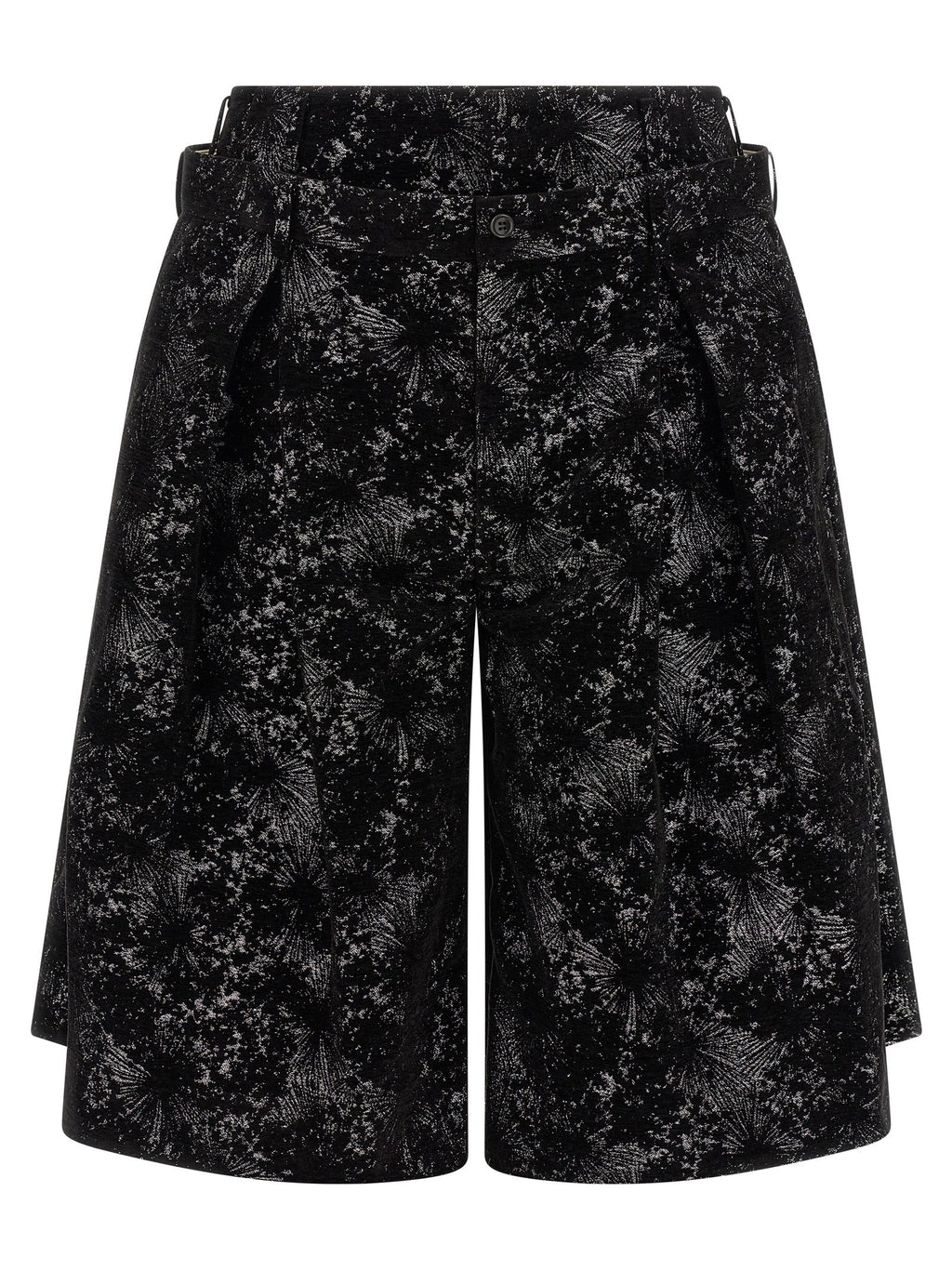 Comme Des Garçons Black Polyester Bermuda Shorts