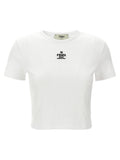 Fendi White Cotton T-Shirt