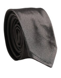 Dolce & Gabbana Black Woven 100% Silk Adjustable Necktie Accessory Tie