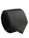Dolce & Gabbana Black Silk Micro Polka Dot Adjustable Tied Necktie Tie