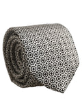 Dolce & Gabbana Black White Geometric Adjustable Necktie Accessory Tie