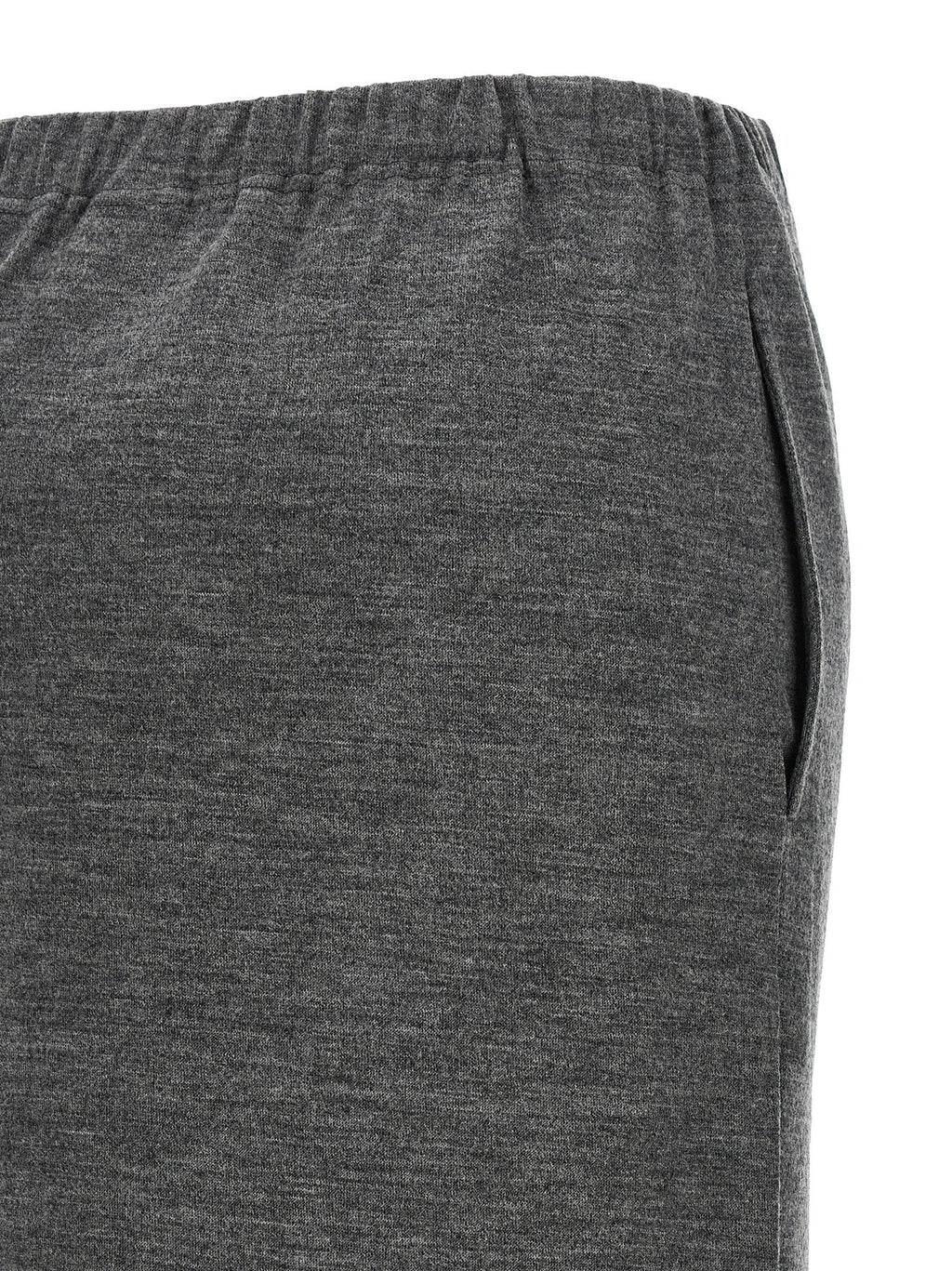 Junya Watanabe Gray Wool Midi Skirt