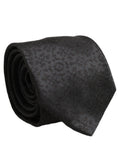 Dolce & Gabbana Black Swirl Pattern Silk Adjustable Necktie Accessory Tie
