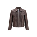 Our Legacy Brown Calf Leather Bos Taurus Leather Jacket