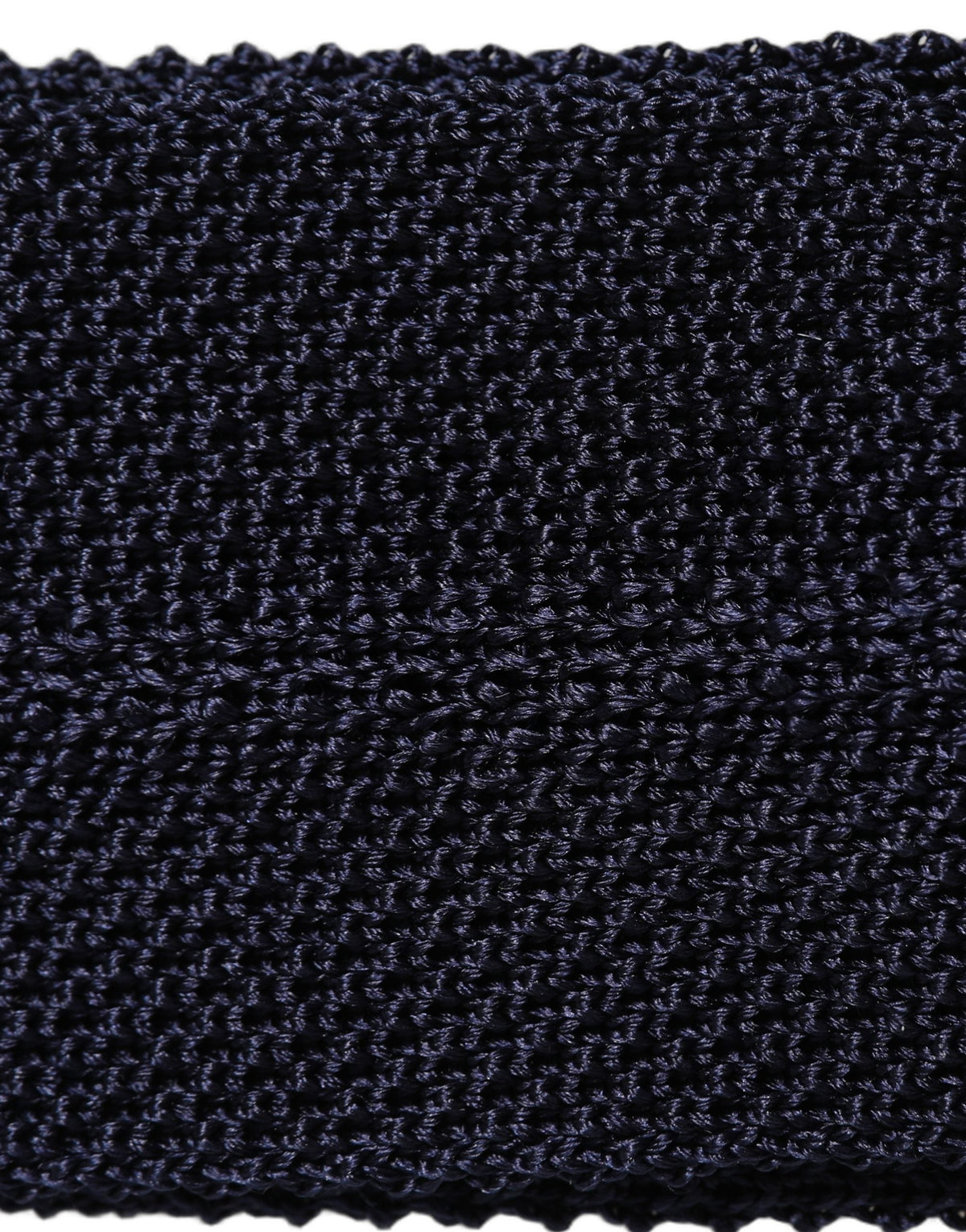 Dolce & Gabbana Dark Blue Textured Knitted Adjustable Necktie Accessory Tie