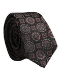 Dolce & Gabbana Dark Purple Geometric Adjustable Necktie Accessory Tie