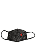 Dolce & Gabbana Black Heart DG Logo Monogram Elastic Ear Strap Face Mask