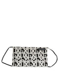 Dolce & Gabbana Black White DG Logo Monogram Elastic Ear Strap Face Mask