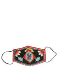 Dolce & Gabbana Men Black Carretto Print Elastic Ear Strap Face Mask