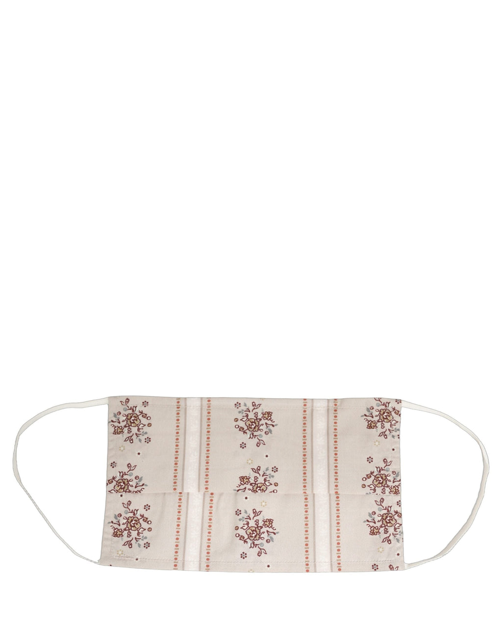 Dolce & Gabbana Beige Floral Print Pleated Elastic Ear Strap Face Mask