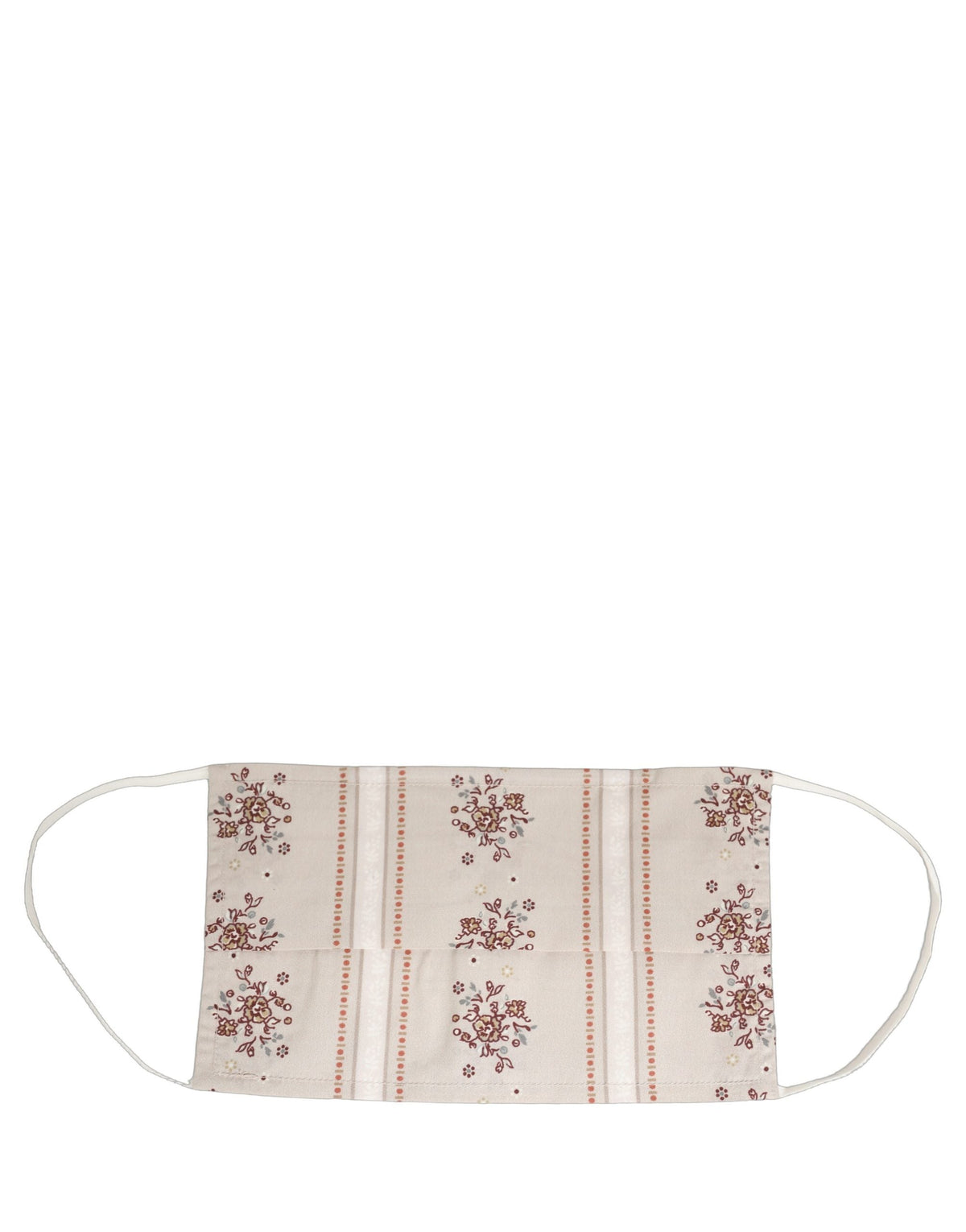 Dolce & Gabbana Beige Floral Print Pleated Elastic Ear Strap Face Mask