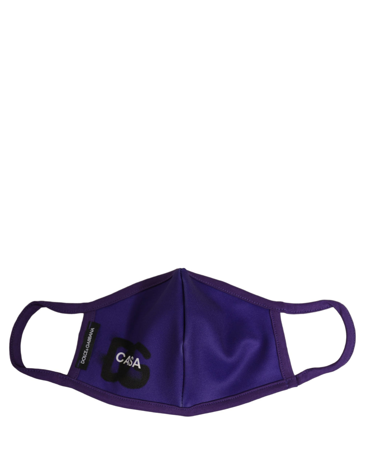 Dolce & Gabbana Purple Polyester DG CASA Logo Elastic Ear Strap Face Mask