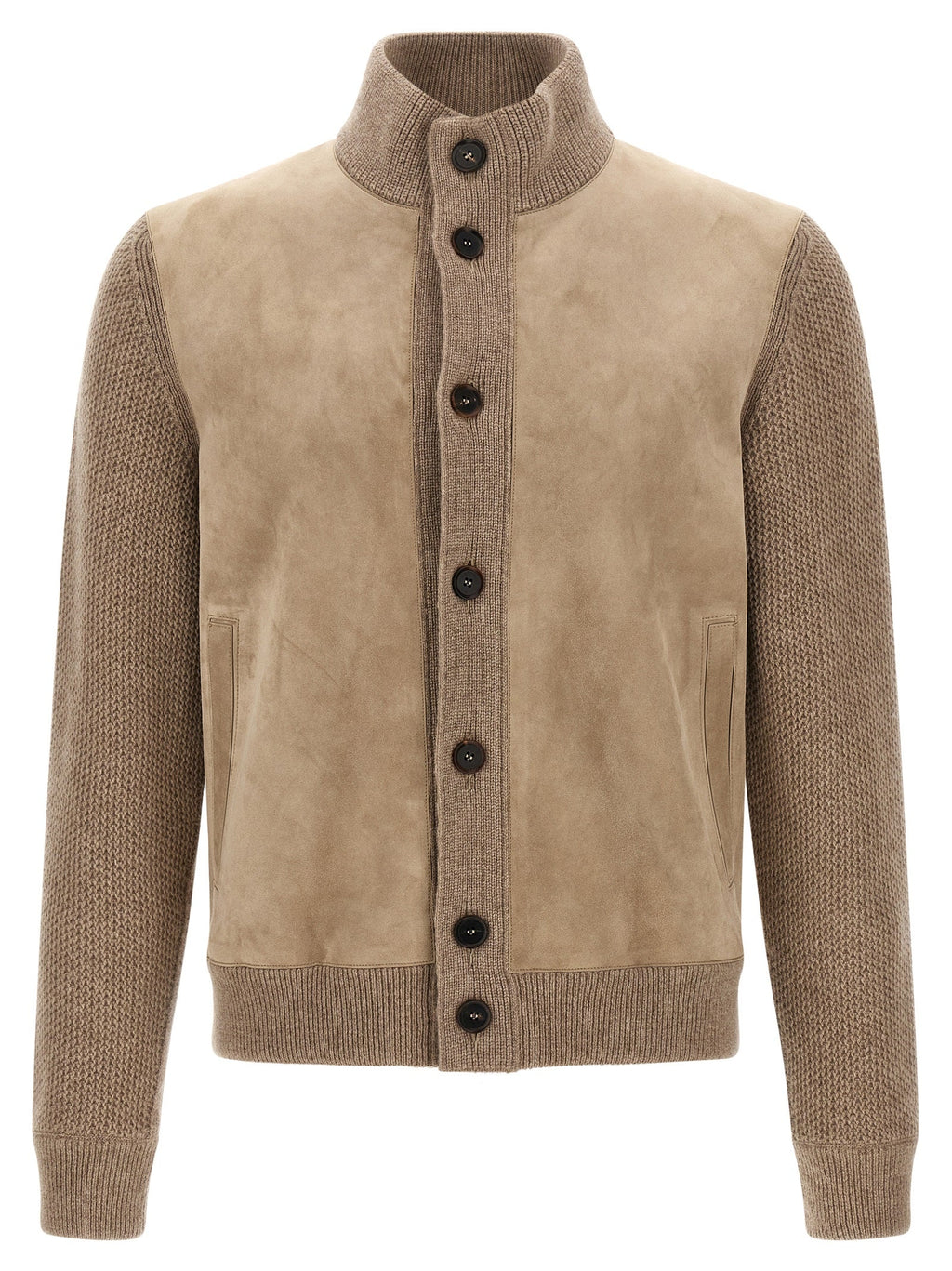 ZEGNA Beige Cashmere Cardigan