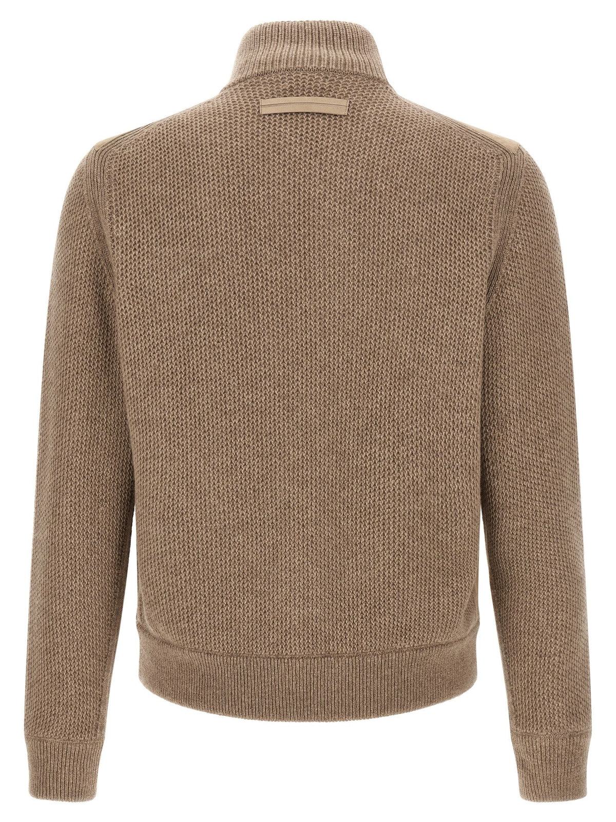 ZEGNA Beige Cashmere Cardigan