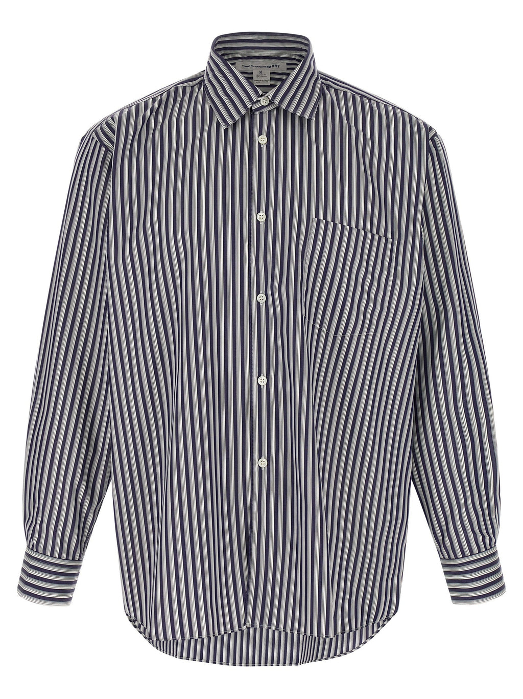 Comme Des Garçons Blue Cotton Blouse