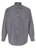 Comme Des Garçons Blue Cotton Blouse
