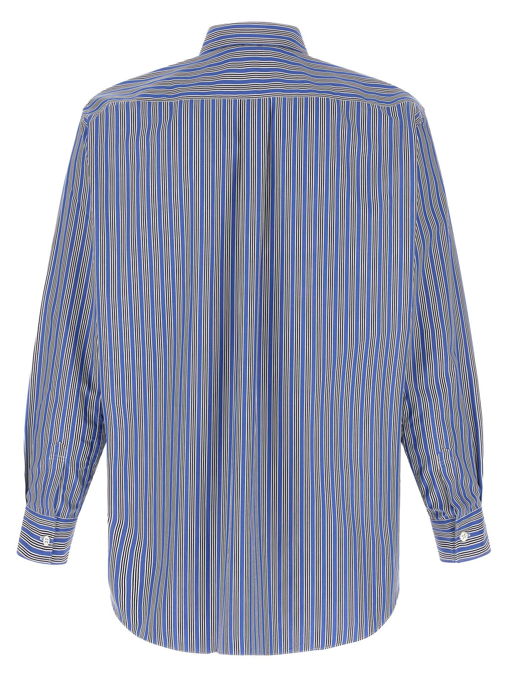 Comme Des Garçons Blue Cotton Blouse