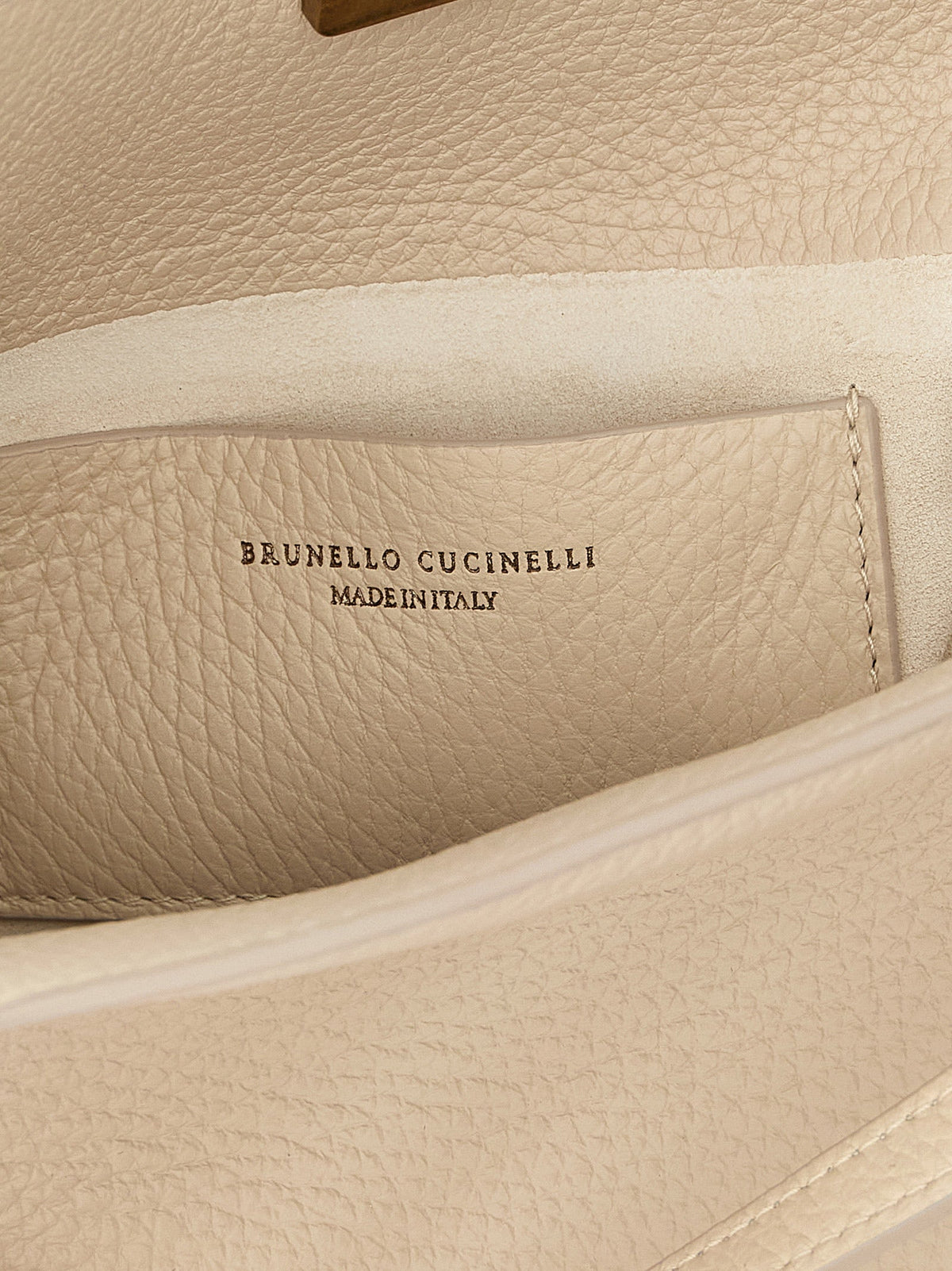 Brunello Cucinelli Beige Nubuc Leather Handbag