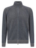 Brunello Cucinelli Blue Cashmere Cardigan