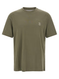 Brunello Cucinelli Bicolor Cotton T-Shirt