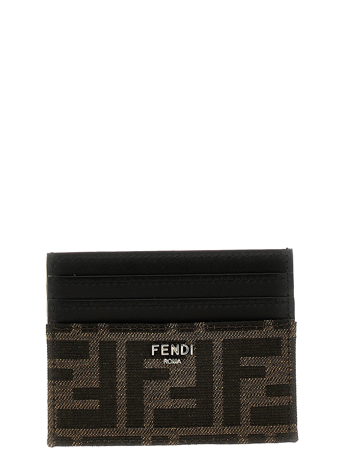 Fendi Brown Calfskin Cardholder