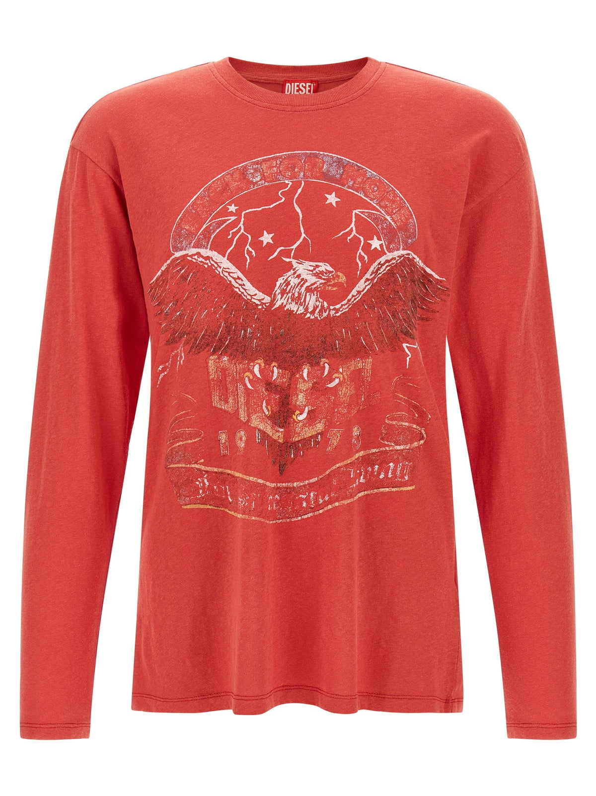Diesel Red Cotton T-Shirt