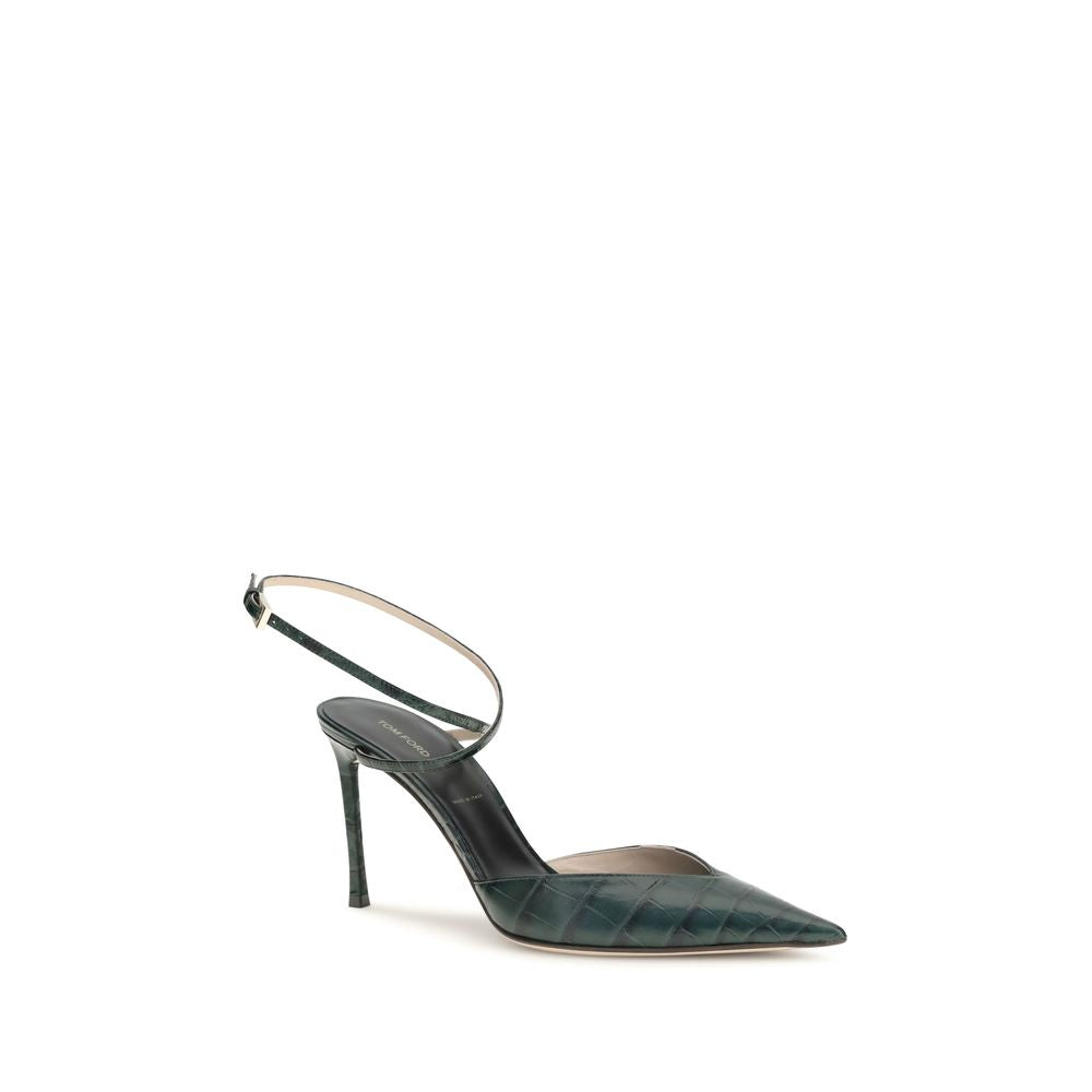Tom Ford Bicolor Calf Leather Bos Taurus High Heel Pumps