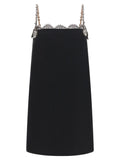 Valentino Garavani Black Virgin Wool Short Dress