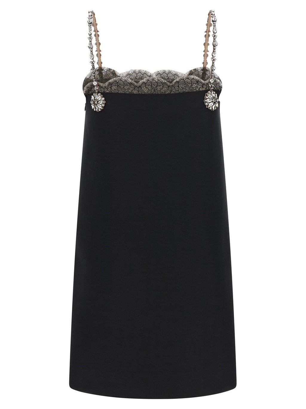 Valentino Garavani Black Virgin Wool Short Dress