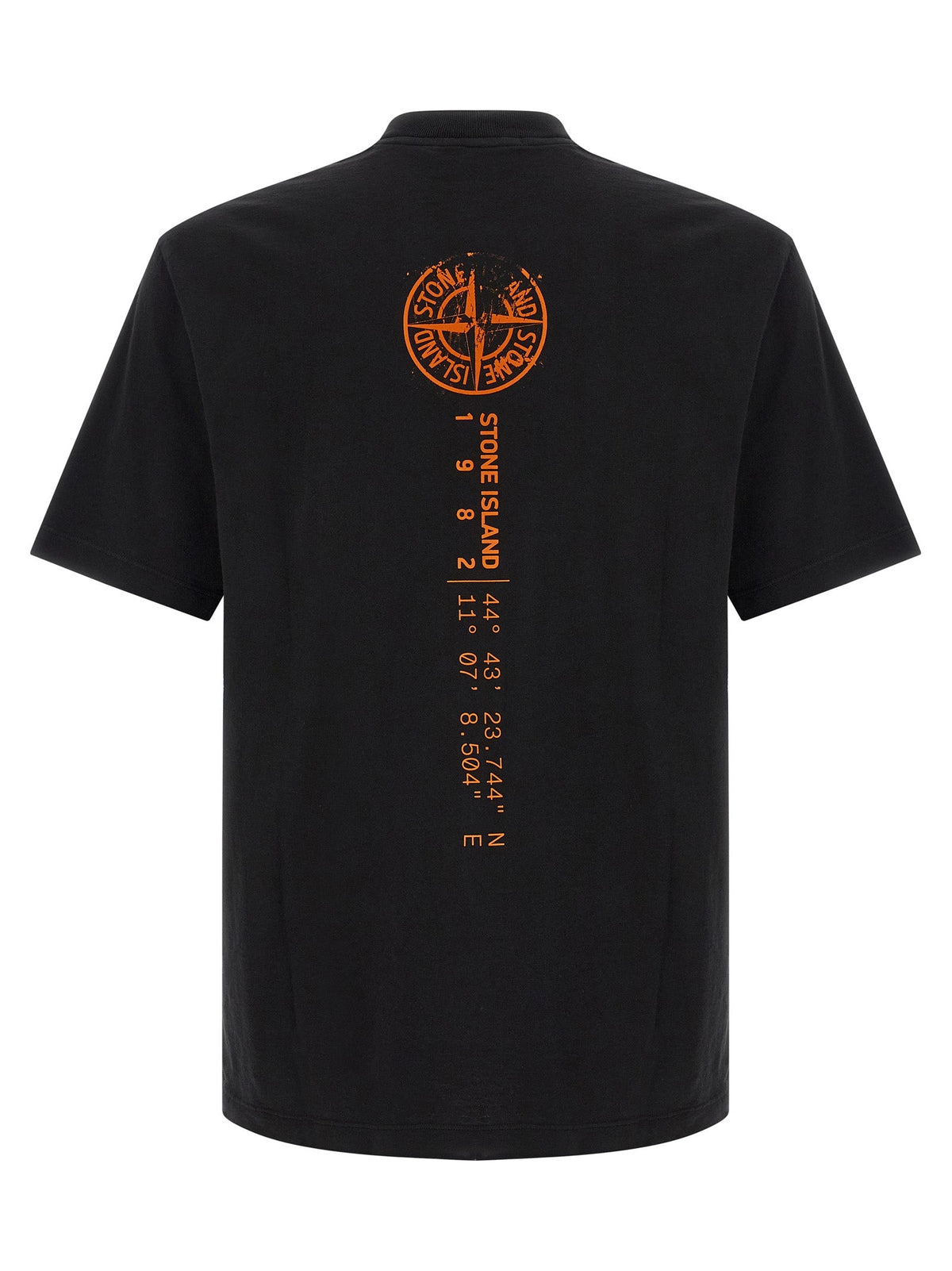 Stone Island Orange Cotton T-Shirt