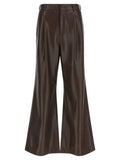 The Andamane Brown Polyester Flared Pants