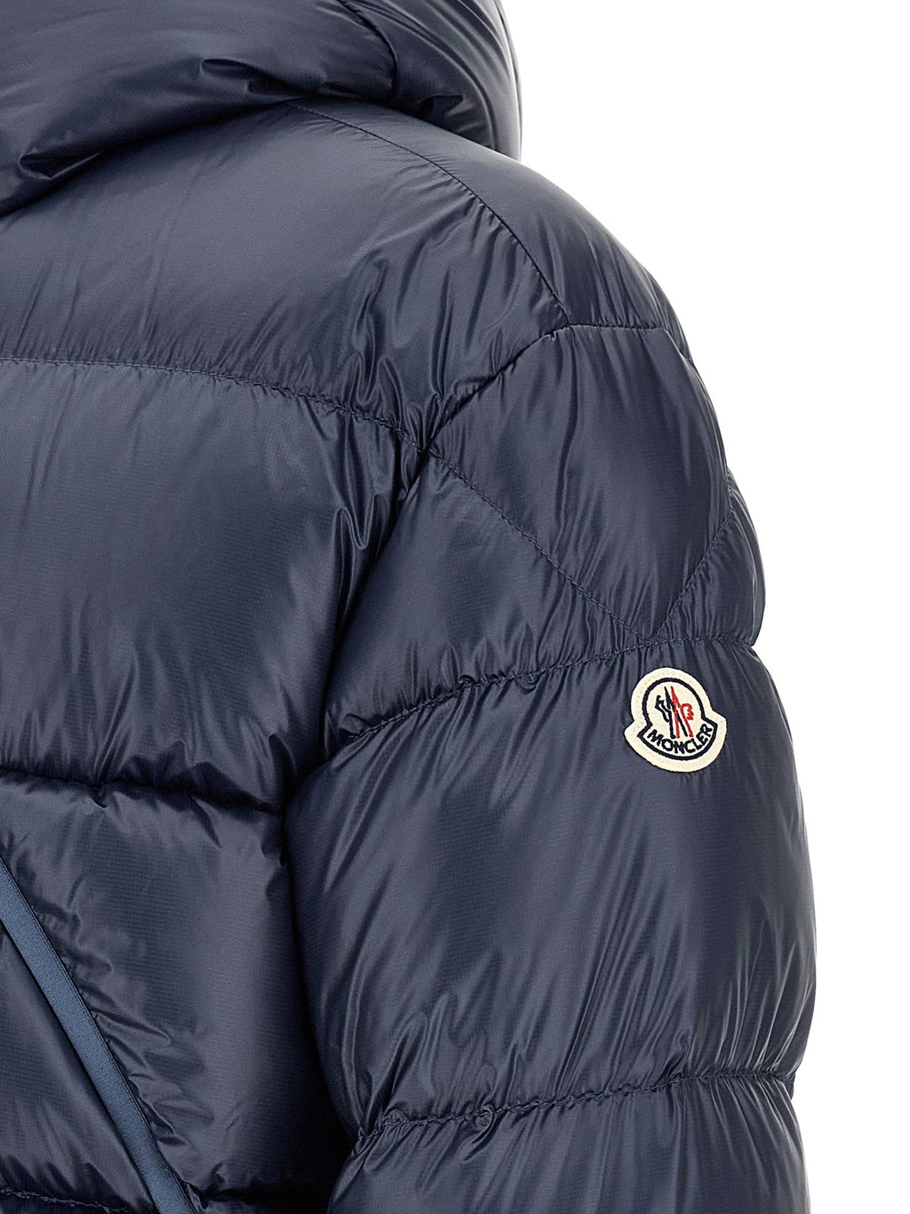 Moncler Blue Polyamide Full-Length Jacket