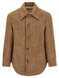 Ami Paris Brown Virgin Wool Jacket