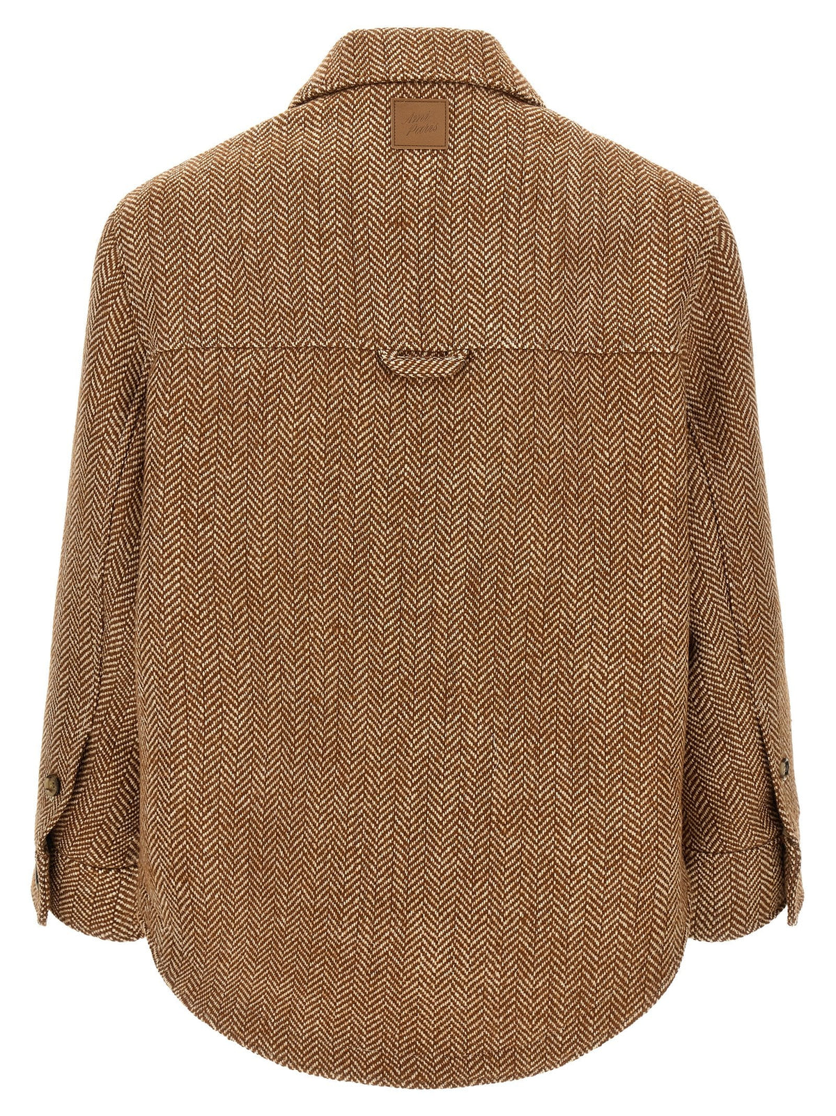 Ami Paris Brown Virgin Wool Jacket