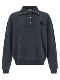 Brunello Cucinelli Blue Cotton Sweatshirt