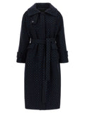 PINKO Blue Wool Coat