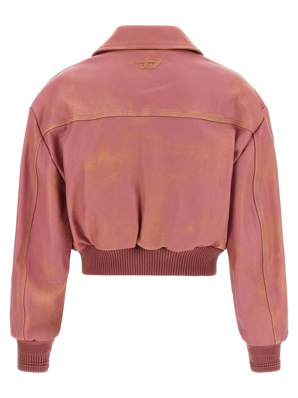 Diesel Multicolor Lamb Leather Leather Jacket