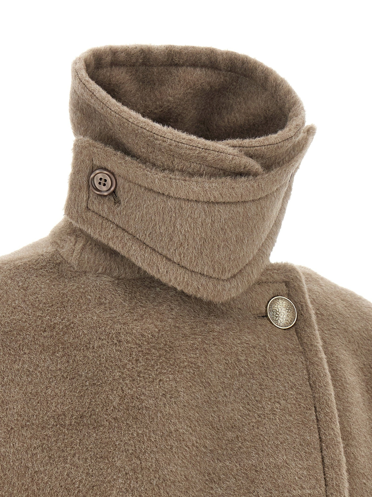 Tagliatore Beige Wool Coat