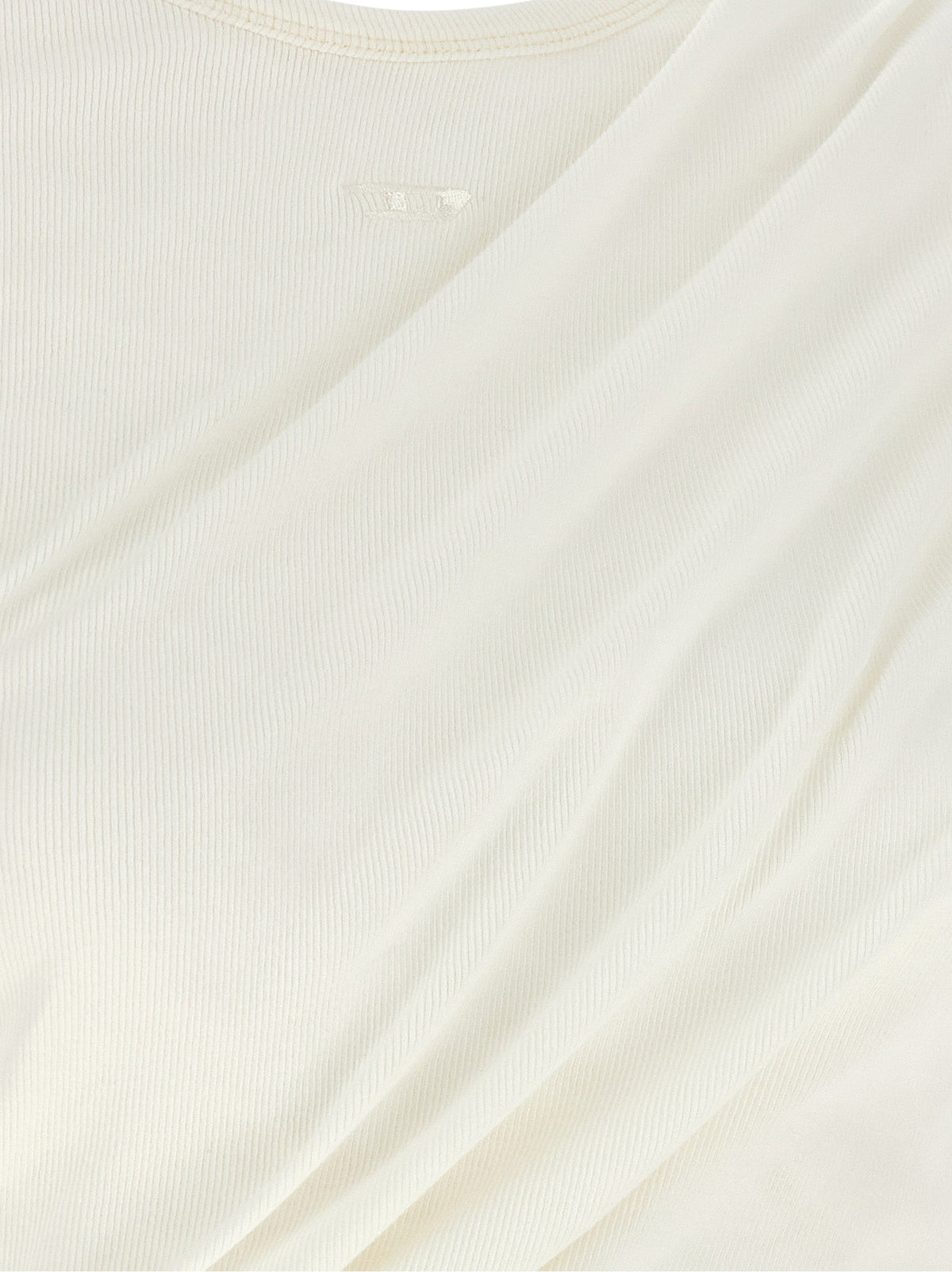 Diesel White Cotton Long Sleeve T-Shirt