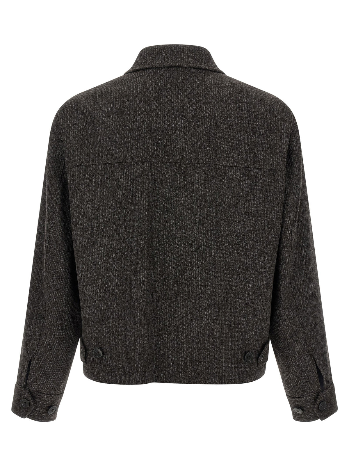MFPEN Brown Wool Full-Length Jacket