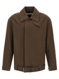 Dries Van Noten Brown Cotton Full-Length Jacket