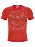 Diesel Red Cotton T-Shirt