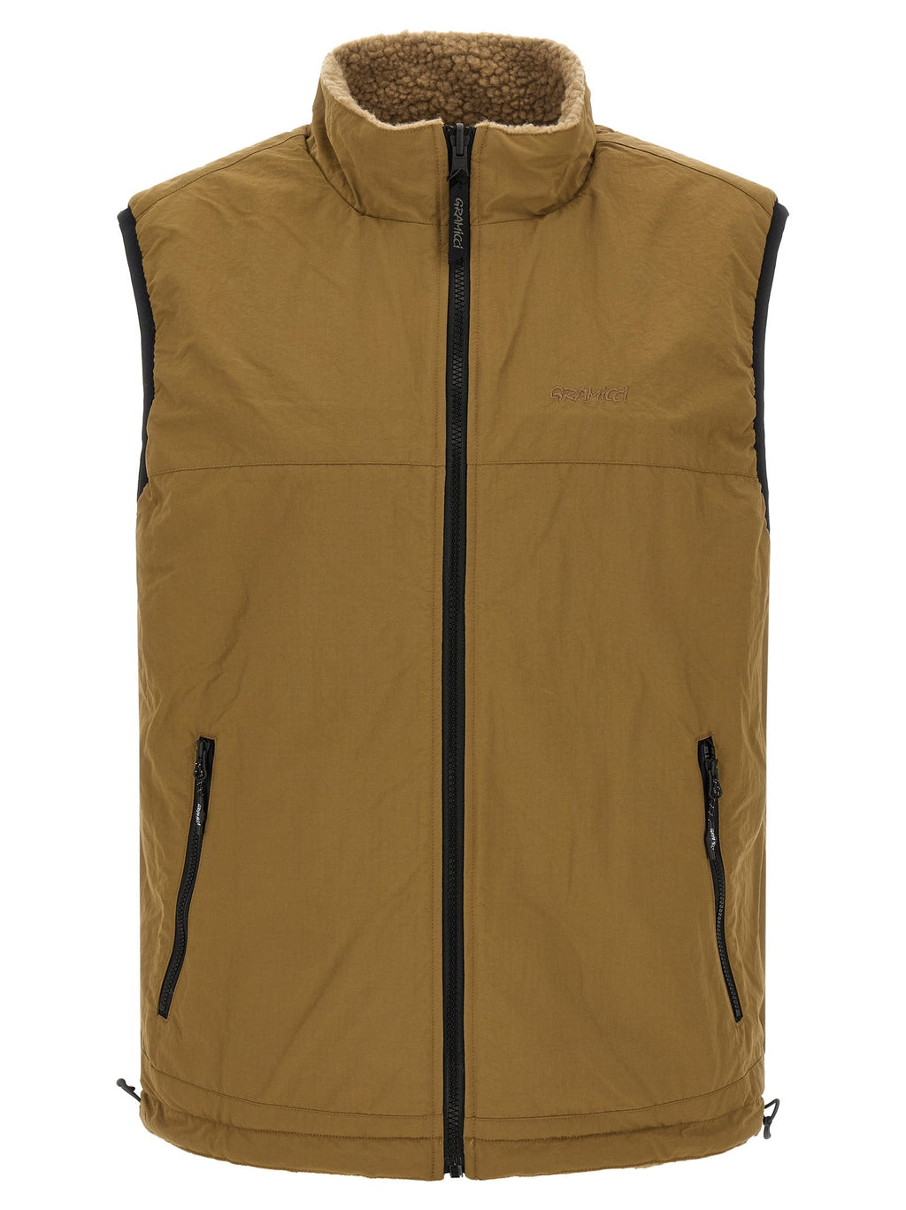 Gramicci Beige Polyester Sleeveless Jacket